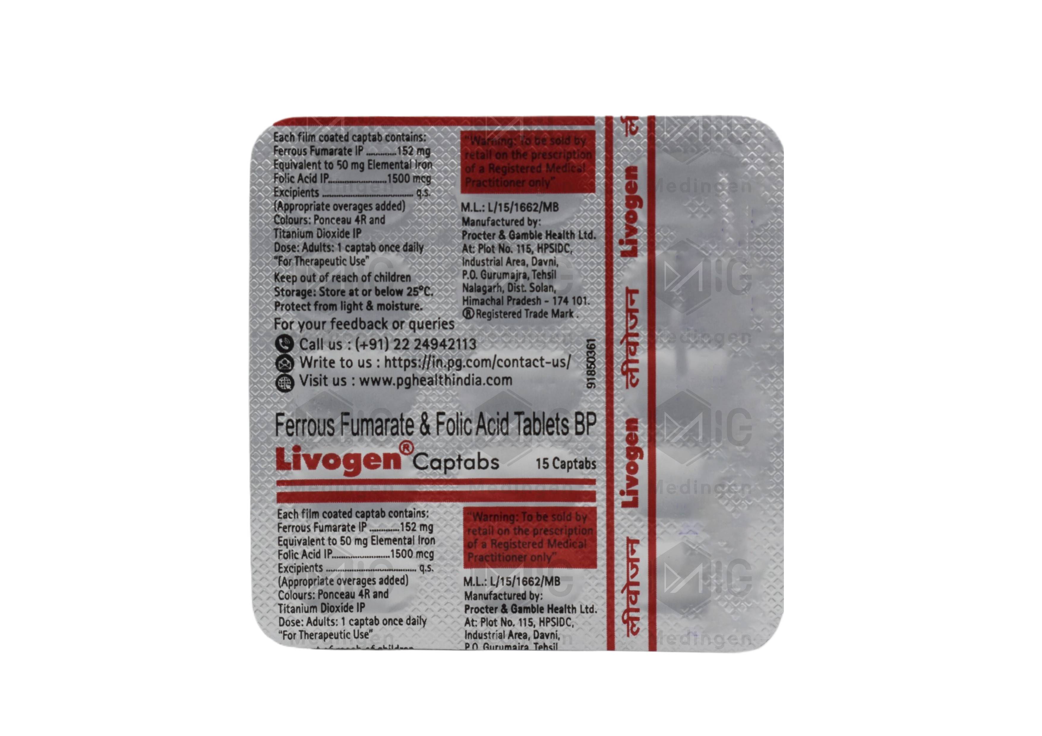 LIVOGEN CAPTABS